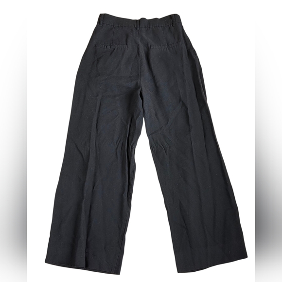 Zara Black Wide Leg Pleated Pants Size XS EUC - Picture 2 of 5
